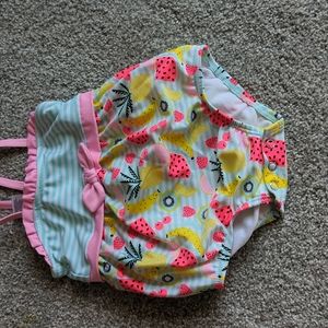 Unknown brand 6 month bathing suit with watermelons